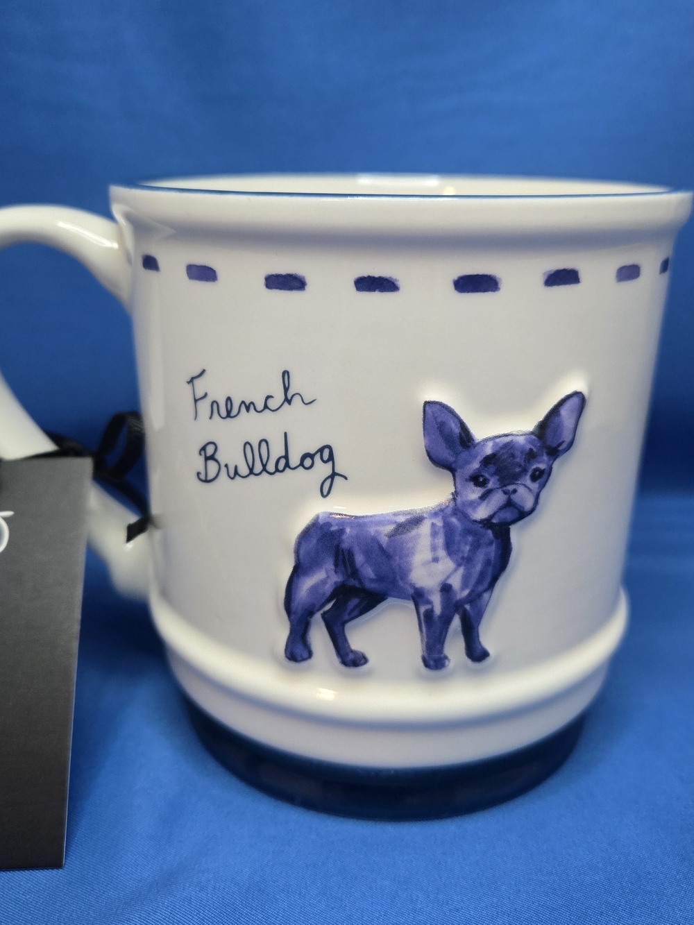 French Bulldog Ceramic Accent Mug in Blue